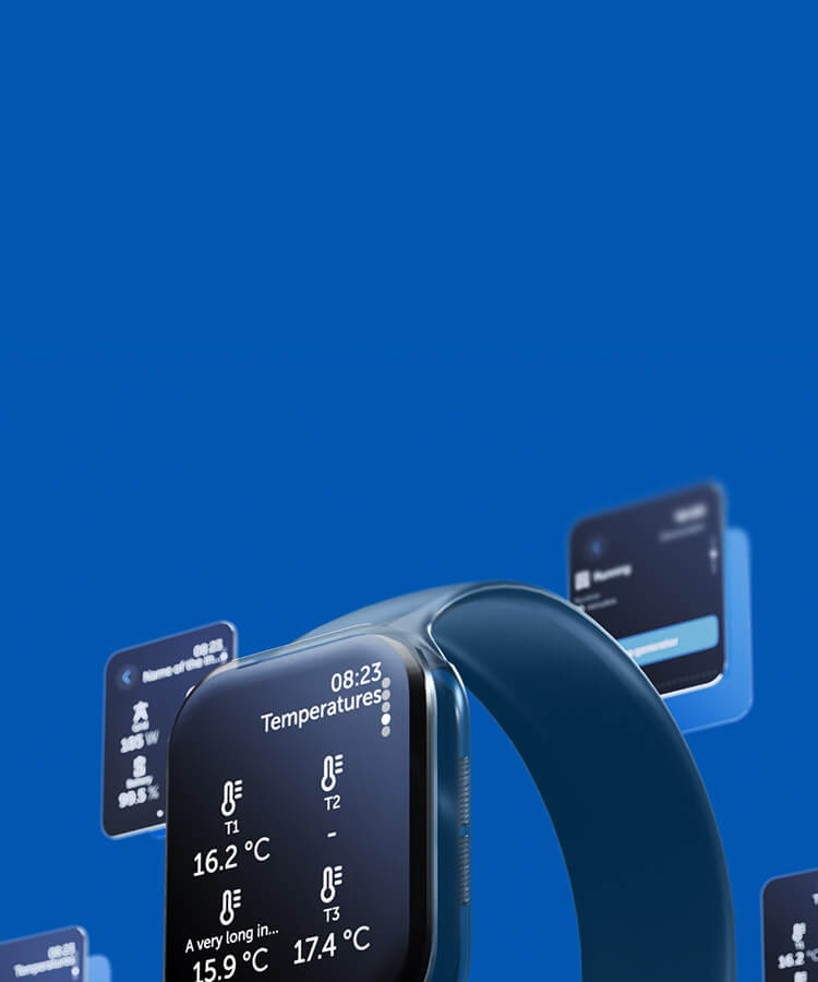 Bewaak uw systeem vanaf uw horloge